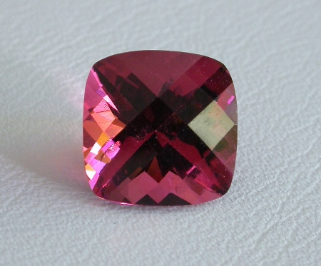 TOURMALINE PINK-RED CUSHION (Nigeria) – 2.5 ct. - VIDEO